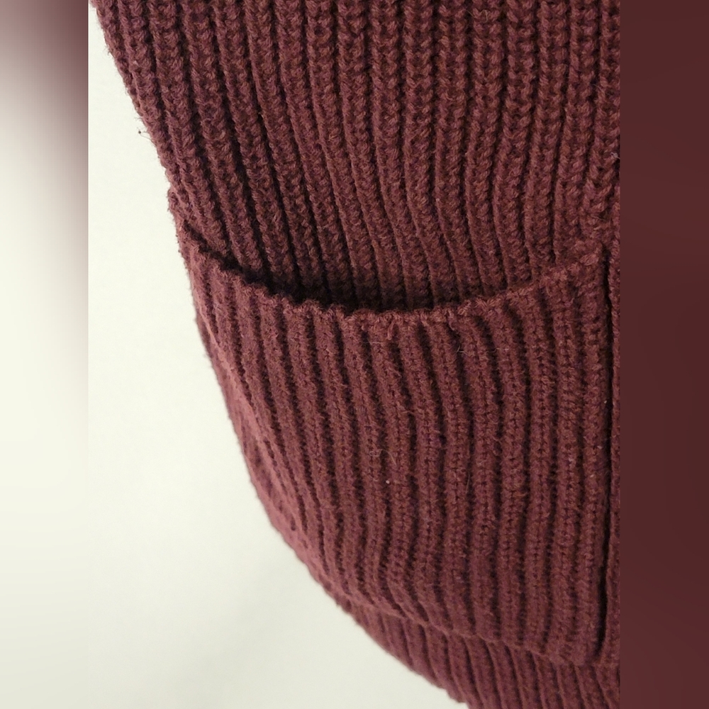 Chaps Burgundy Open Cardigan Size 1X - Picture 3 of 6